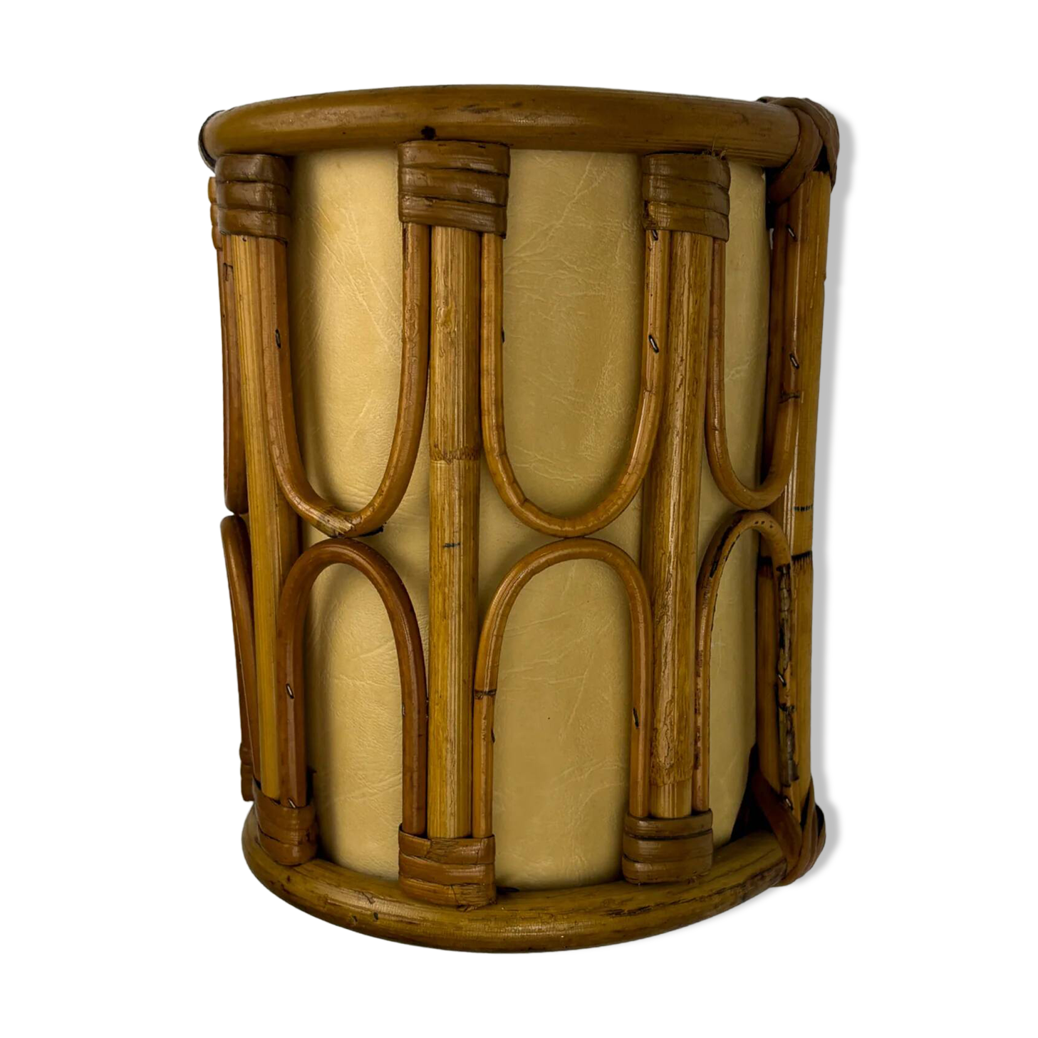 Mid-century rattan wall sconce, Italy, circa 1960s