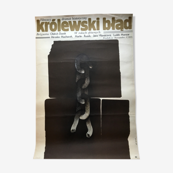 Affiche originale du film polonais "Krolewski blad" de Bronislaw Zelek, 1969