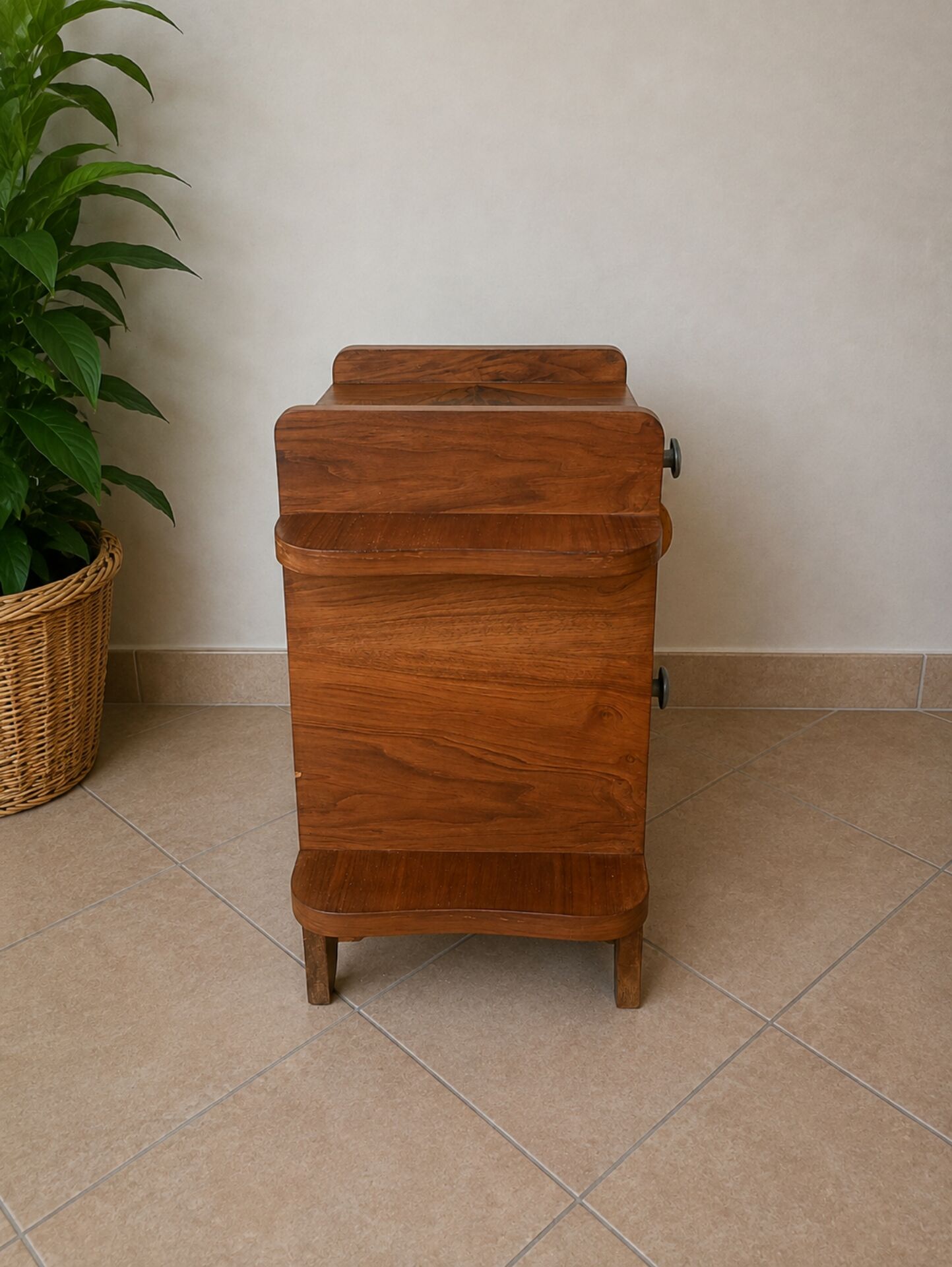 Vintage Art Deco bedside console.