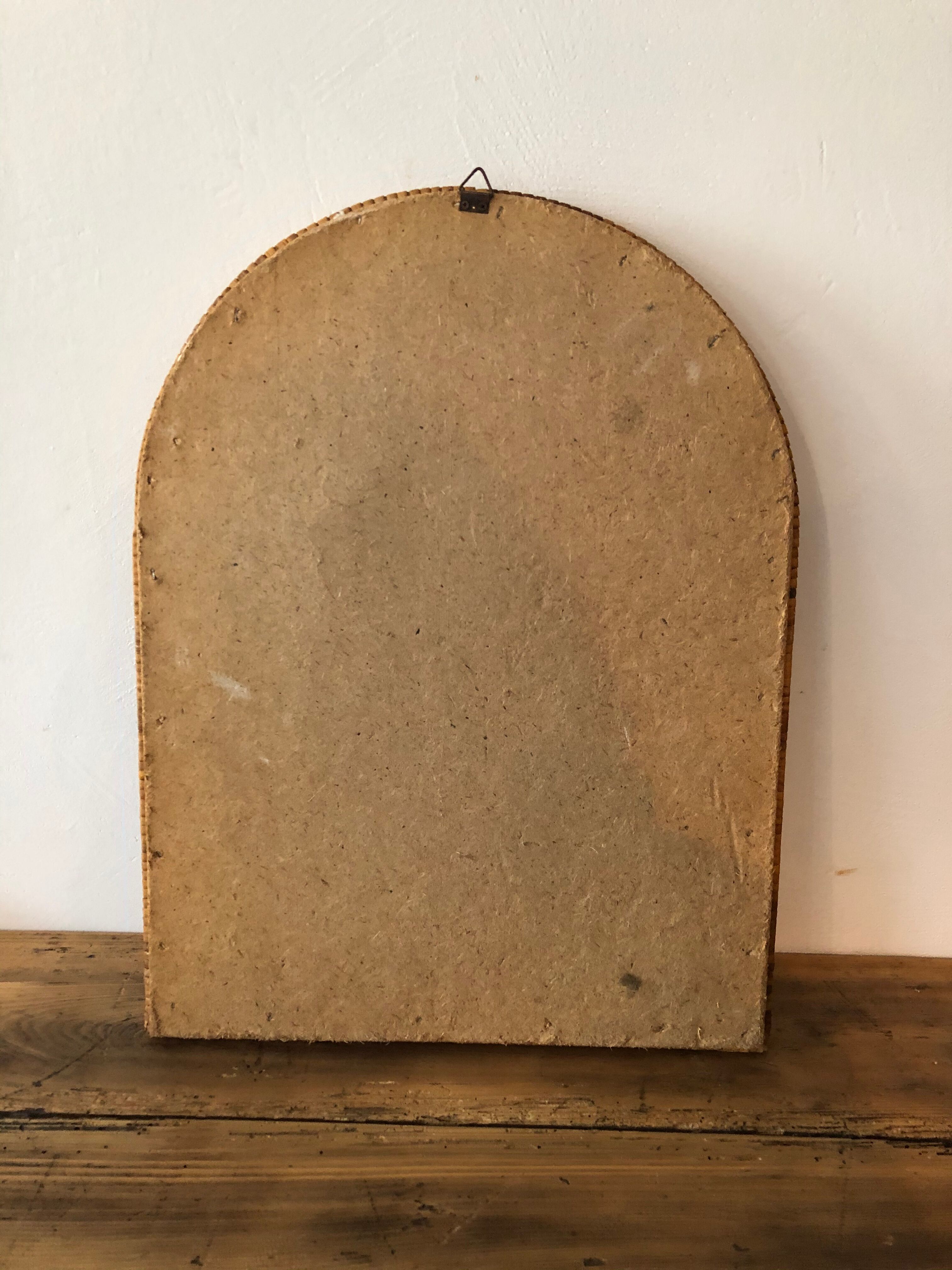 Braided rattan mirror 40 x 52 cm