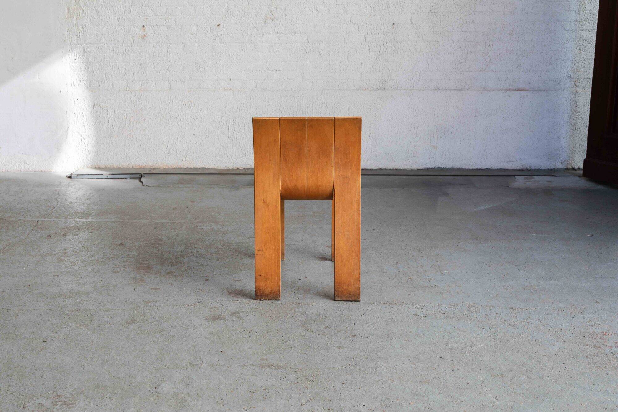 Set of 8 'Strip' dining chairs by Gijs Bakker