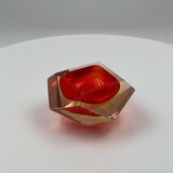 Murano 60s Sommerso Glass Vase - Mid Century Artisanal Vase Seguso Style