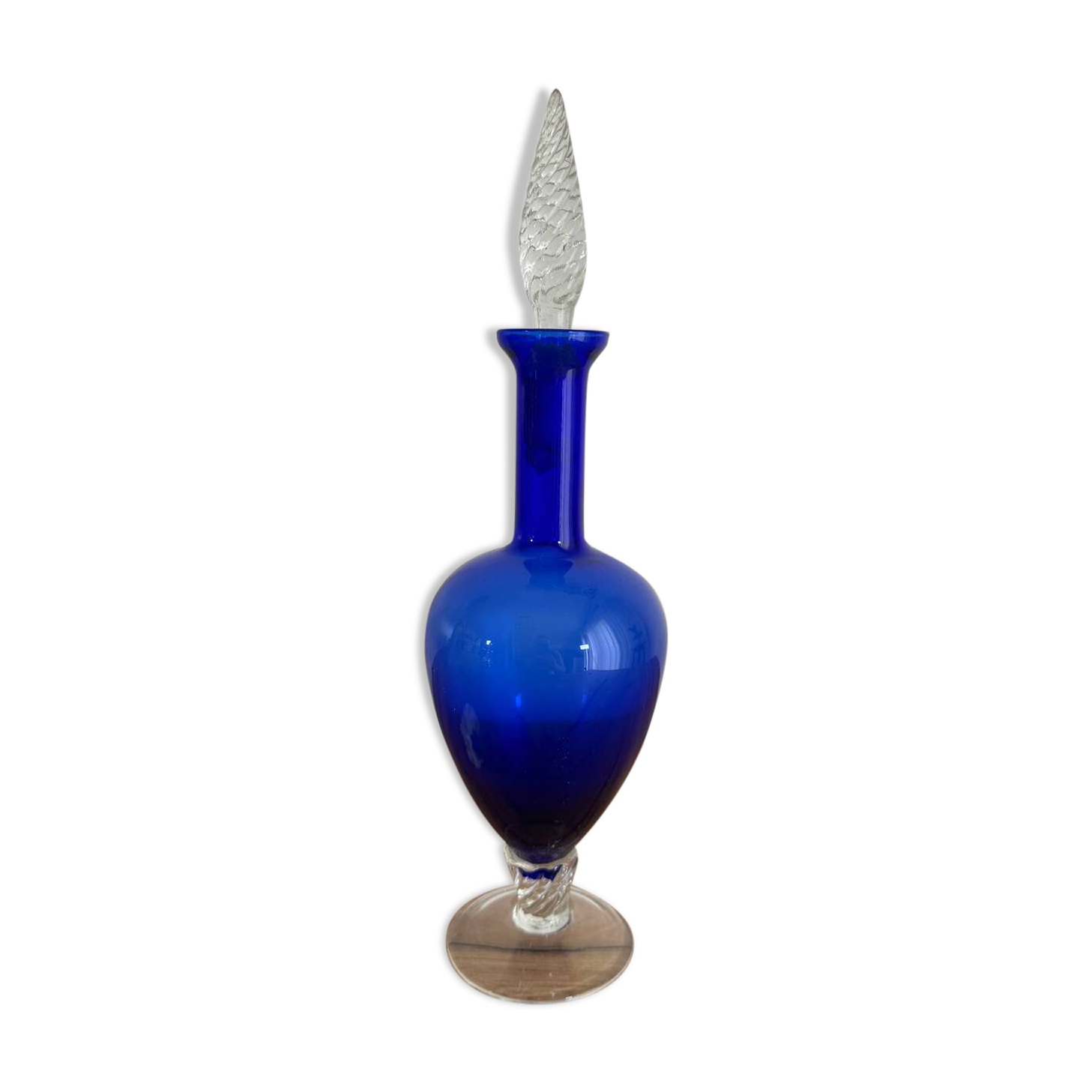 Carafe vintage bleu