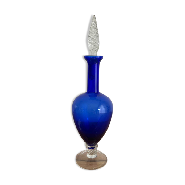 Carafe vintage bleu