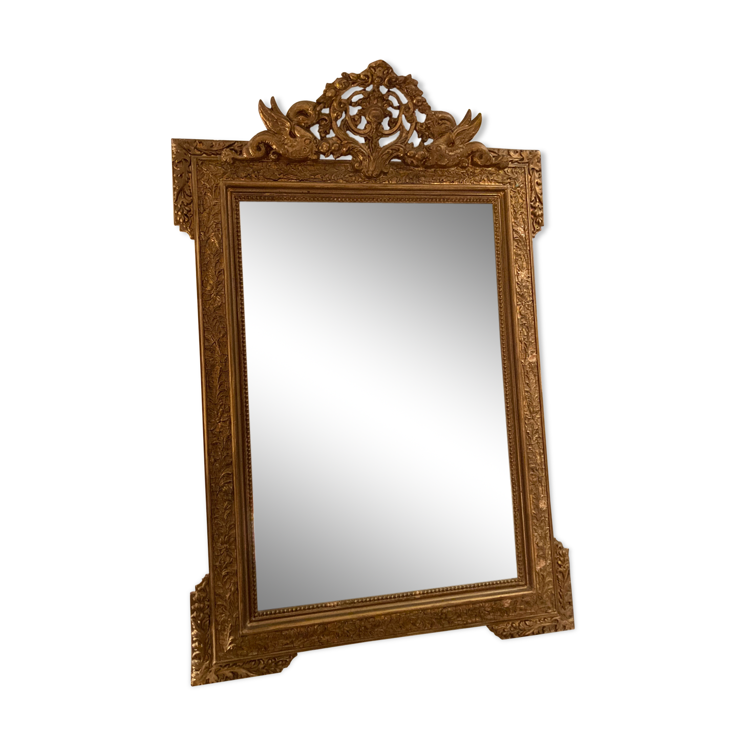 Golden mirror 1900s 73x110cm