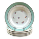 7 antique deep plates Saint-Amand French crockery