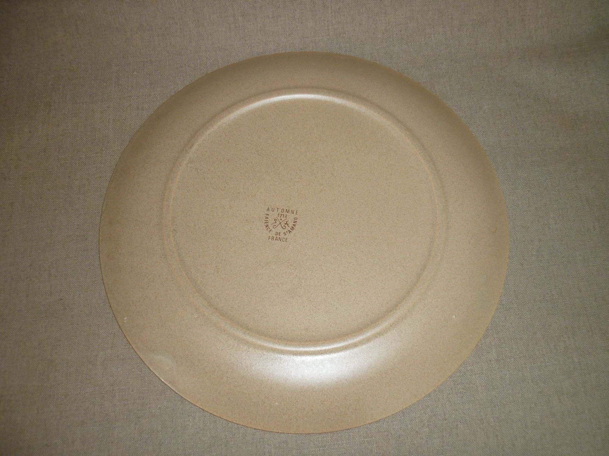 Flat plate 30 cm Saint Amand, model Autumn