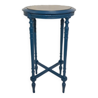 Napoleon III Modernized Guéridon Table in Blue
