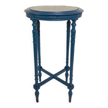 Napoleon III Modernized Guéridon Table in Blue