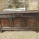 Large 17th century oak chest