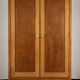 Vintage Wooden Wardrobe, 1930s, Czechoslovakia