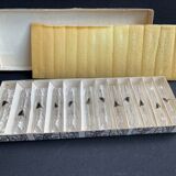 Box of 12 knife holders crystal cut XXe