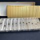 Coffret de 12 porte-couteaux en cristal taillé XXe