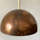 Vintage ceiling lamp 1960 copper