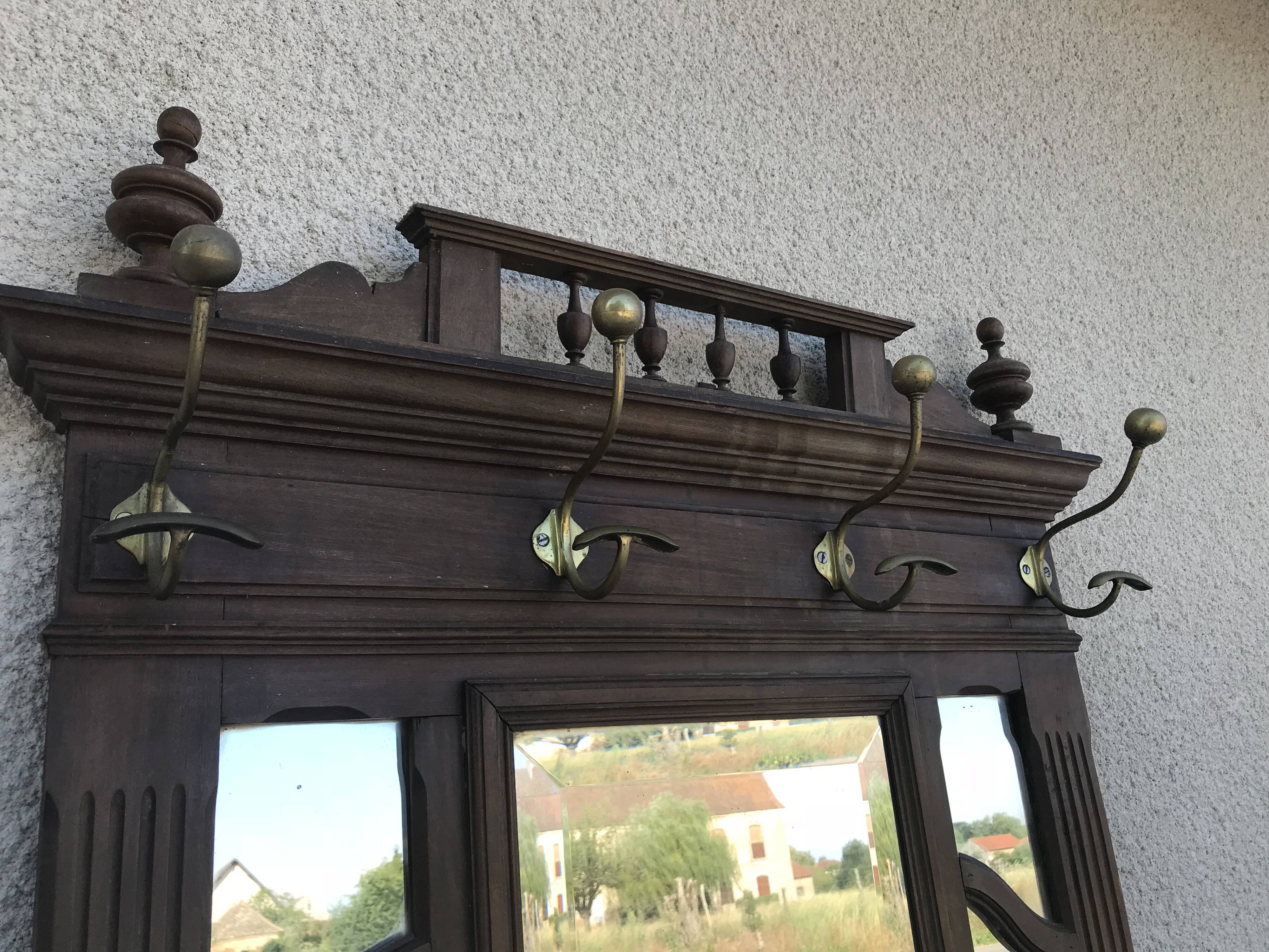 Locker room solid walnut 1900