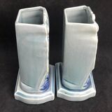 Paire vases Sarreguemines