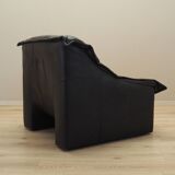 Leather armchair, Italian design, 1960s, production: Italy