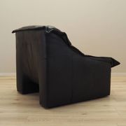 Leather armchair, Italian design, 1960s, production: Italy