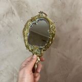 Napoleon III hand mirror in bronze