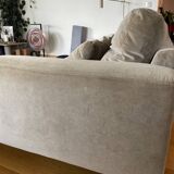 AmPm corner sofa in beige velvet