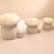 Suite of 3 ceramic mushrooms Edouard Marcel Sandoz for Haviland 60s
