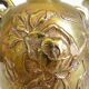 Pair of Gilt Bronze Vases / 19th Japan Meiji / Signed Fine Gold Flowers Birds