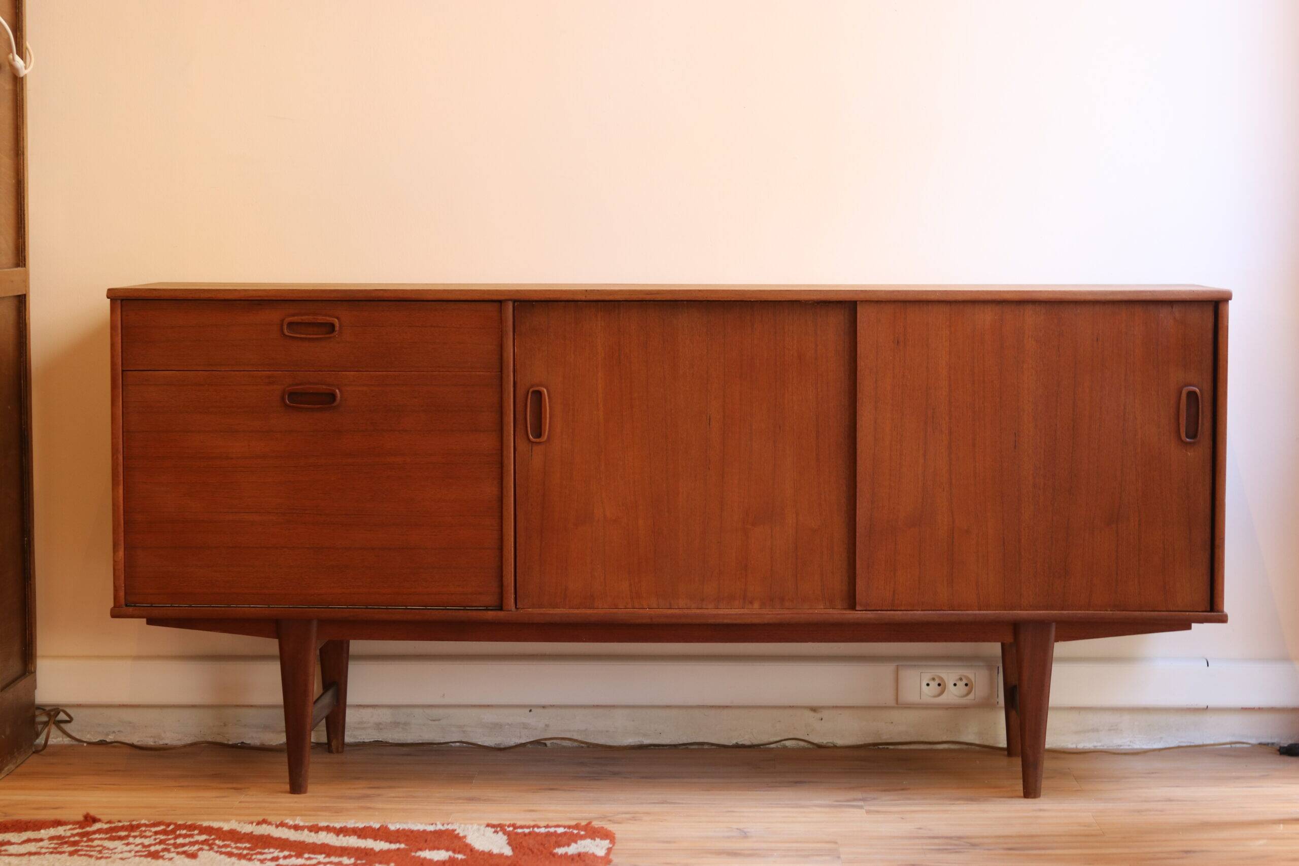 Scandinavian teak enfilade from the 1960s.