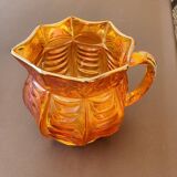 Iridescent glass pitcher