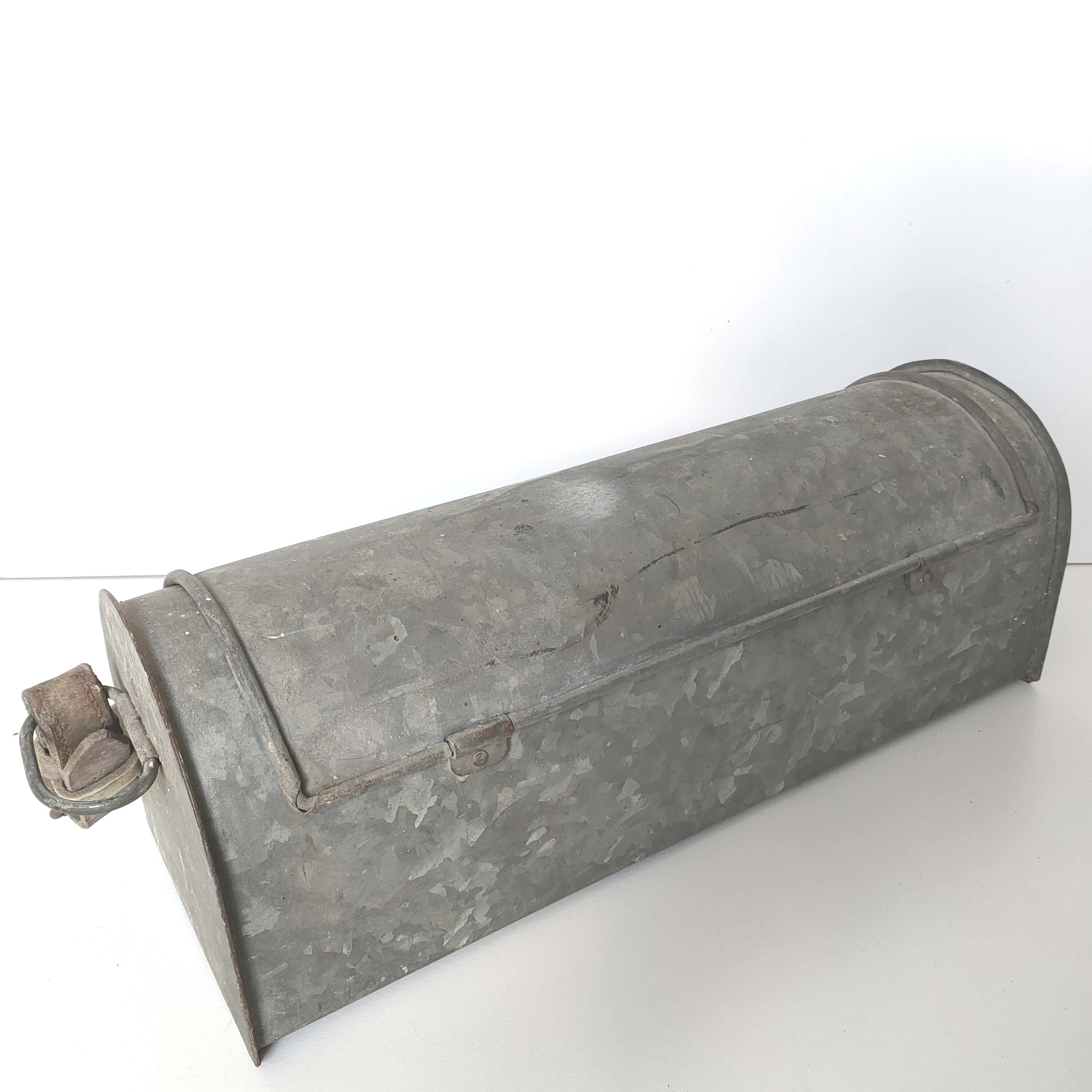 Old zinc plumber toolbox