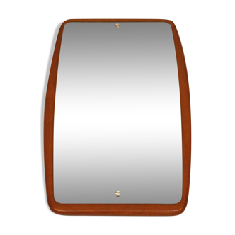 Scandinavian teak mirror massif 58x36cm