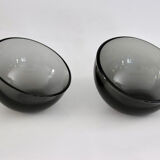 Smoked glass cups La Rochère