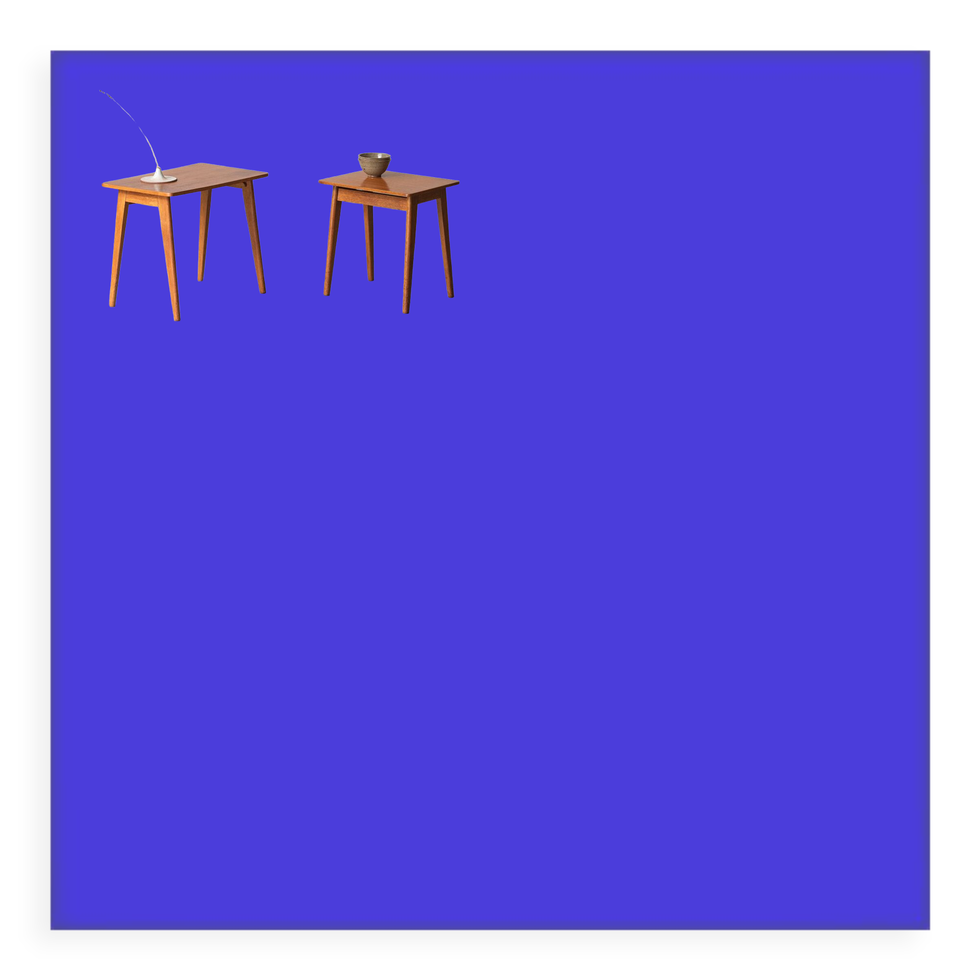 Set of nesting tables in teak, Dutch design, 1960’s