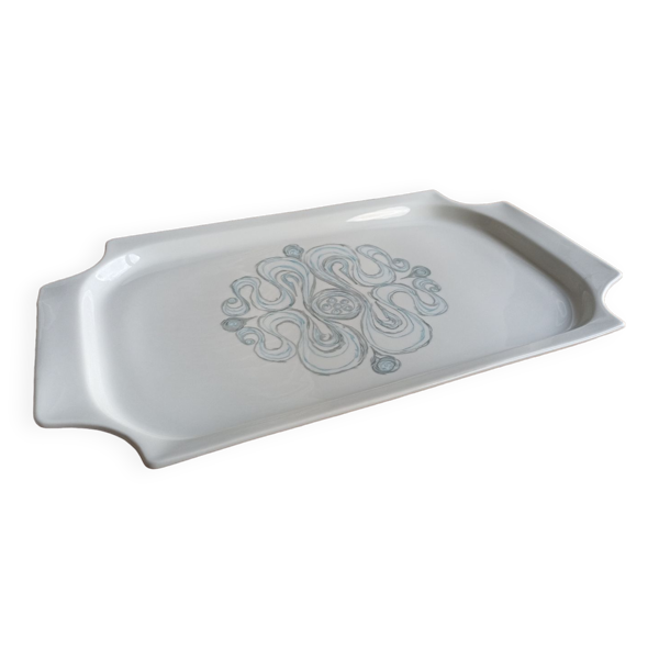 3 plats de service Jammet-Seignolles en porcelaine de Limoges. Parabole, décor Turku