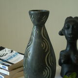 Ceramic vase GERUNDA SPAIN vintage brutalist