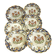 6 old dessert plates Desvres Fourmaintraux Rouen model Dinan 2