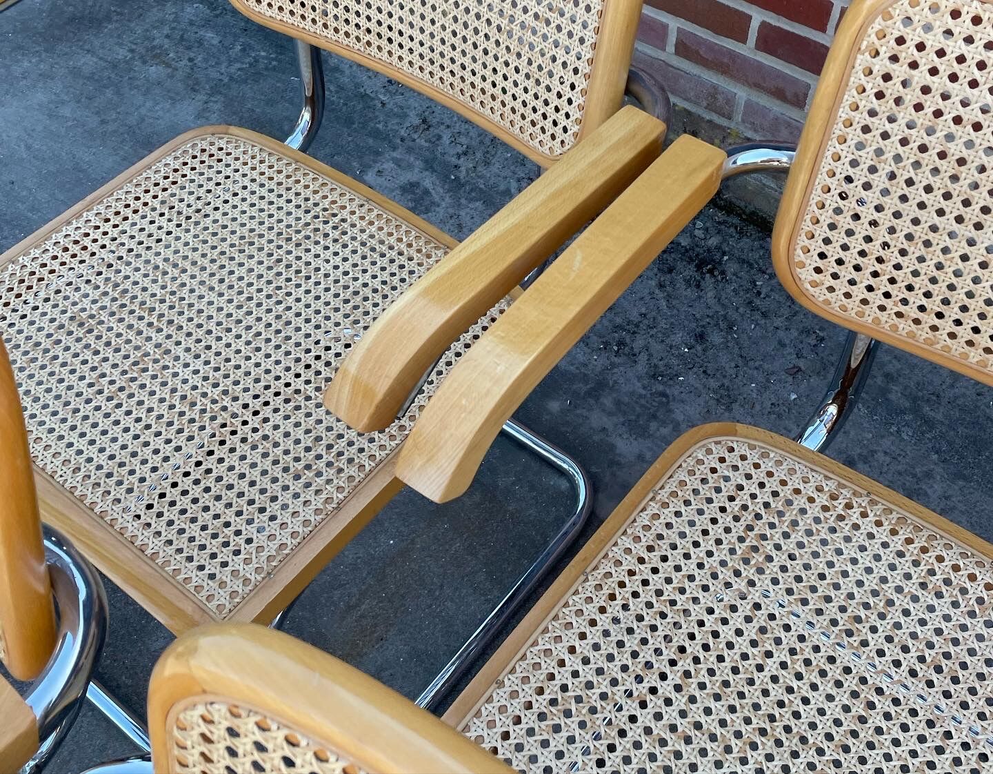 Ensemble de 4 chaises Cesca modèle B64 Cesca Marcel breuer
