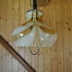 Two-color glass kitchen chandelier 70s