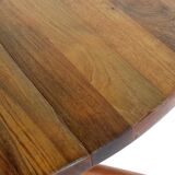Round extendable teak dining table vintage - danish design