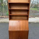 Secrétaire scandinave vintage en chêne 1950