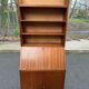 Secrétaire scandinave vintage en chêne 1950