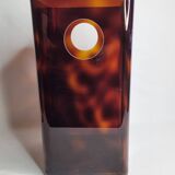 Tortoiseshell Lucite wastepaper basket by Michel Dumas for Roche Bobois, 70