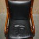 Captain's armchair in leather and cherry wood Grange Paris