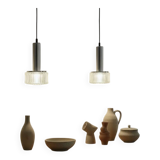 pair of bubble suspensions Staff lights 1970