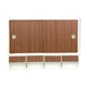 Armoire de salle de bain rangement à portes coulissantes - 4 tiroires