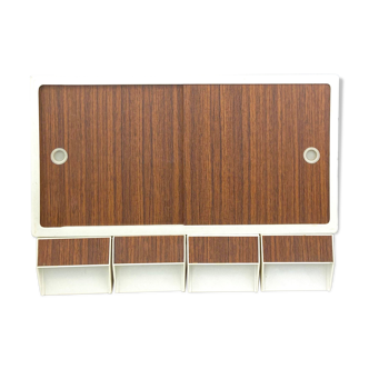 bathroom wardrobe - storage with sliding doors - 4 drawers