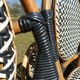 Lot of chairs Bistro terrace type Paris in rattan & braiding