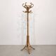 Vintage parrot coat rack in rattan and bamboo