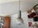Industrial suspension aluminium body methacrylate diffuser vintage 70s