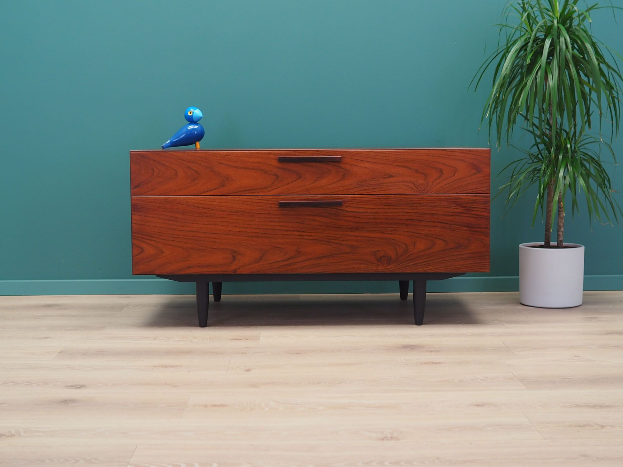 Rosewood chest of drawers, Danish design, 1970s, Ib Kofod Larsen, manufacturer: Faarup Mob