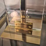 Lampe style de luxe  1970 a 80  laiton et plexi ,quelques trace usure , 65x40 d origine